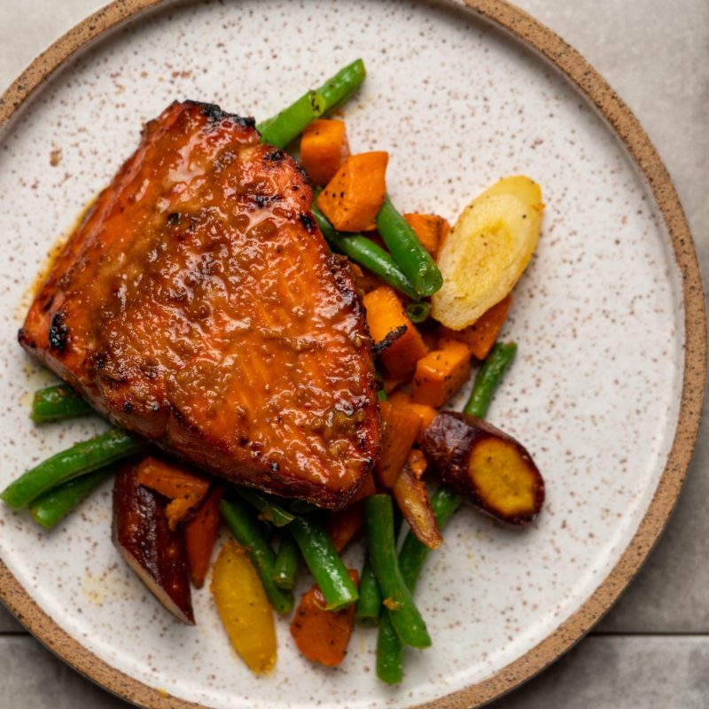 Sheet Pan Salmon and Veggies by Paleoish - FoodSocial