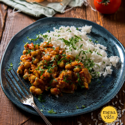 Saucy Chickpea & Vegetable Skillet