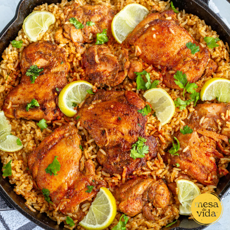 Simple Chicken Rice Simple Chicken & Rice Skillet by Mesa de Vida - FoodSocial