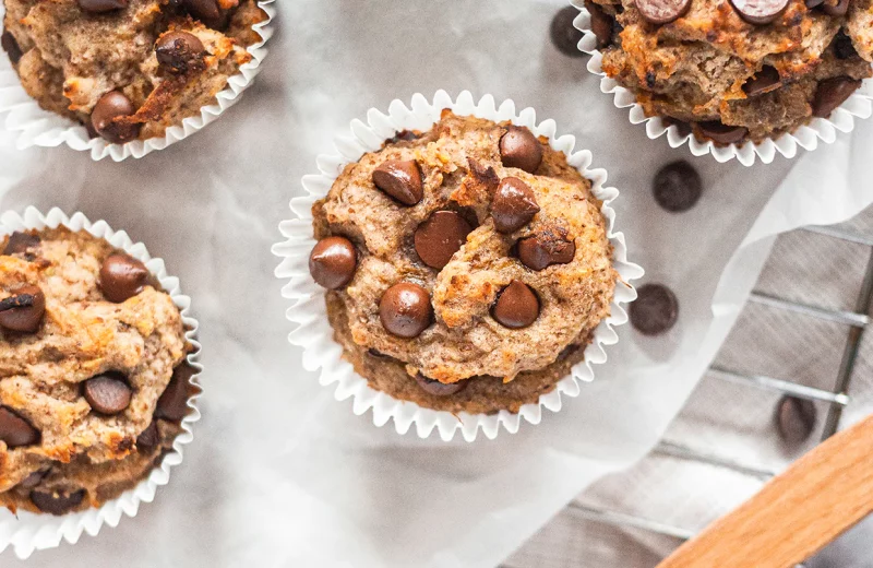 Banana Chocolate Chip Muffins by Pascha Chocolate Co - FoodSocial