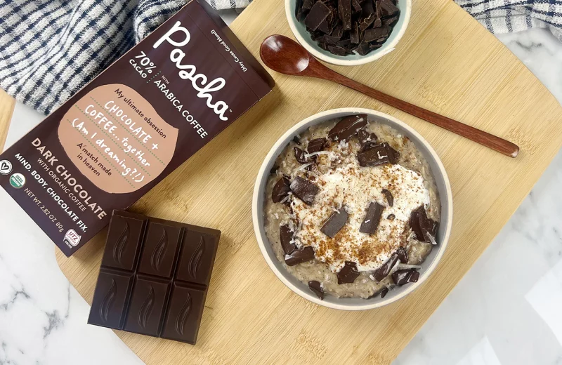 Vegan Chocolate Banana Oat Bowl by Pascha Chocolate Co - FoodSocial