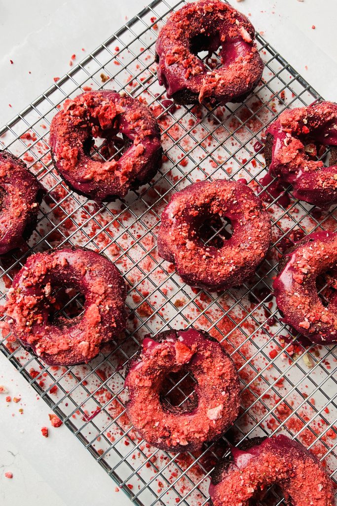 AIP ‘Chocolate’ Donuts with Berry Glaze (Paleo Option) by Beth Blends - FoodSocial