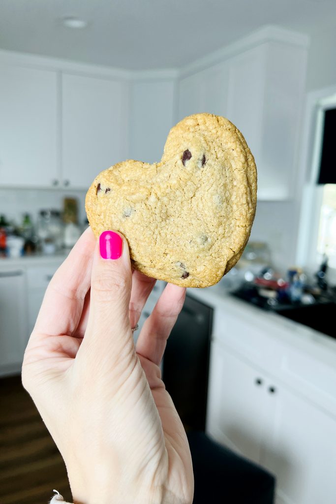 Heart Shaped Chocolate Chip Cookies by Beth Blends - FoodSocial