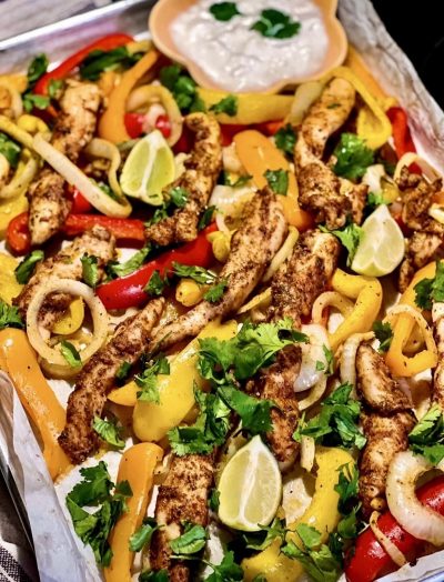 Sheet Pan Chicken Fajitas