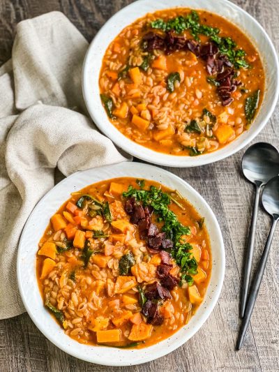 Winter Orzo Minestrone Soup