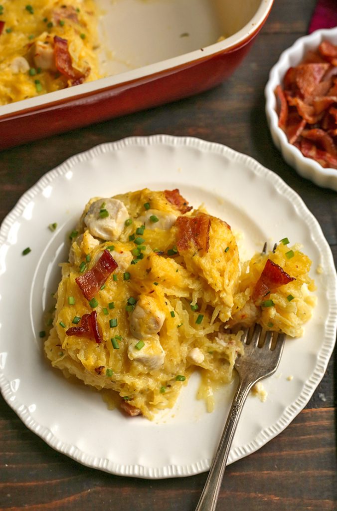 Paleo Whole30 Chicken Bacon Ranch Casserole by Real Food with Jessica - FoodSocial