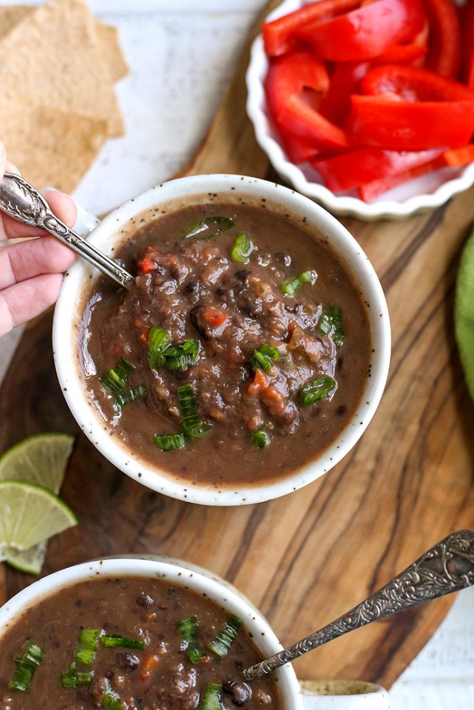 Vegan Black Bean Soup by Real Food with Jessica - FoodSocial