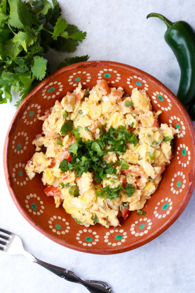 Huevos a la Mexicana (Mexican-Style Scramble) by Everyday Latina - FoodSocial