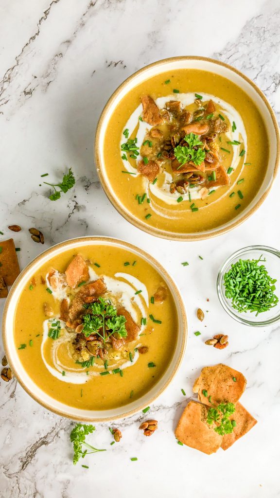 Roasted Butternut Squash & Cauliflower Soup by Priyanka Nadkarni - FoodSocial