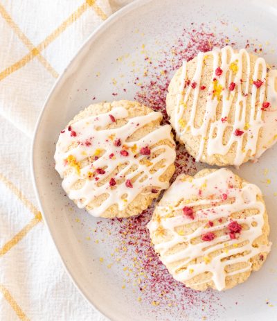 Lemon Raspberry Sugar Cookies