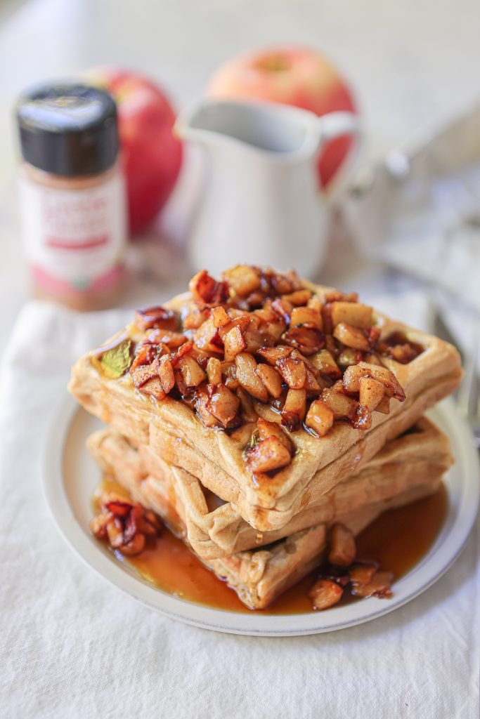 Apple Cinnamon Waffles by Primal Palate - FoodSocial