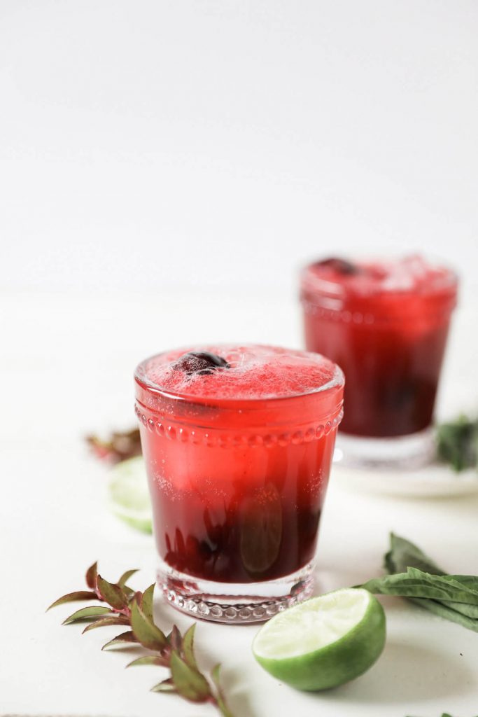 Basil Infused Cherry Limeade by Jessi's Kitchen - FoodSocial