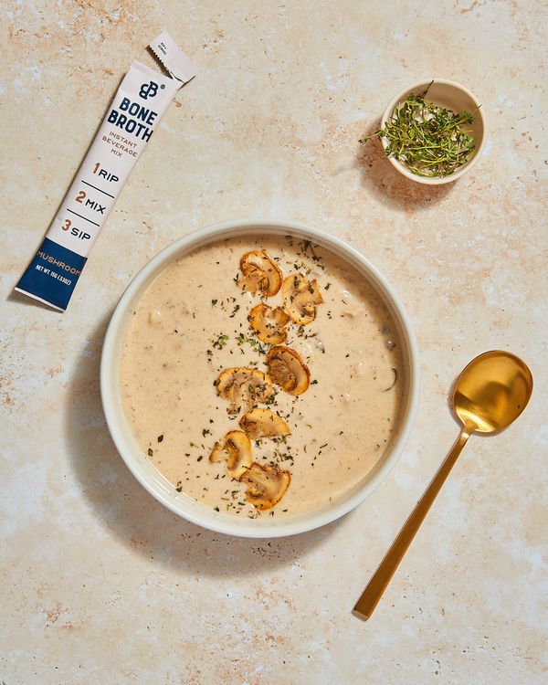 Creamy Keto Wild Mushroom Soup by Bare Bones - FoodSocial