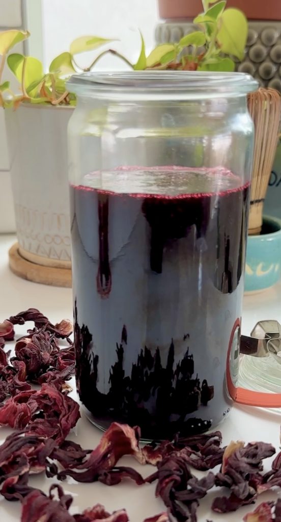 Hibiscus Syrup by Back Porch Paleo - FoodSocial