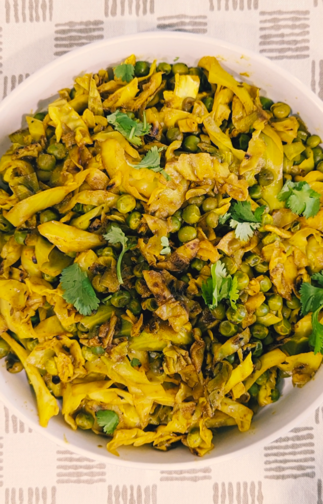 Cabbage and Peas Stir Fry by Masala Paleo - FoodSocial