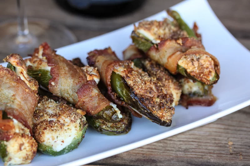 Bacon Wrapped Ranch Stuffed Jalapeños by Nut Crumbs - FoodSocial