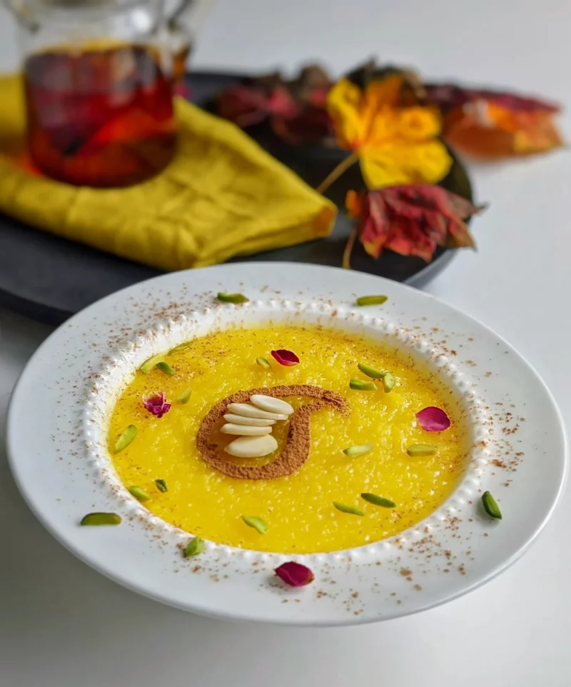 Sholeh Zard – Saffron and Rosewater Rice Pudding by The Caspian Chef - FoodSocial