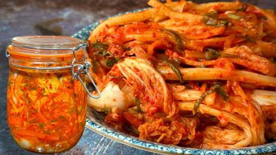 Kimchi in 24 hours!  No Sugar & Starch