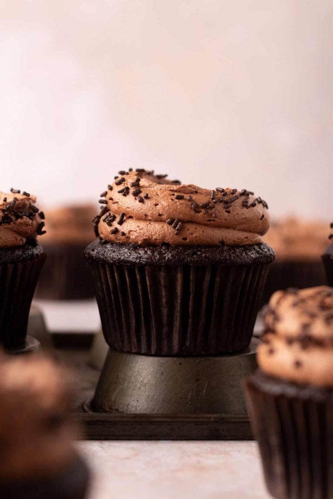 Chocolate Fudge Cupcakes by The Sweet Occasion - FoodSocial