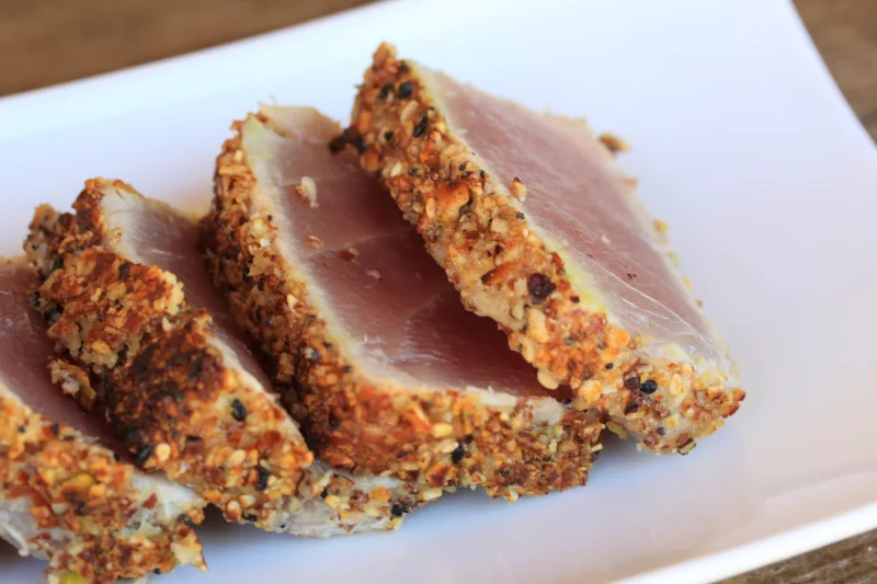 Everything Nut Crumbs Seared Ahi Tuna by Nut Crumbs - FoodSocial