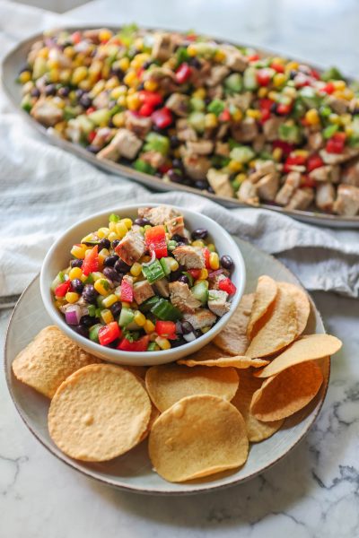 Grilled Chicken Summer Salad with Corn and Black Beans