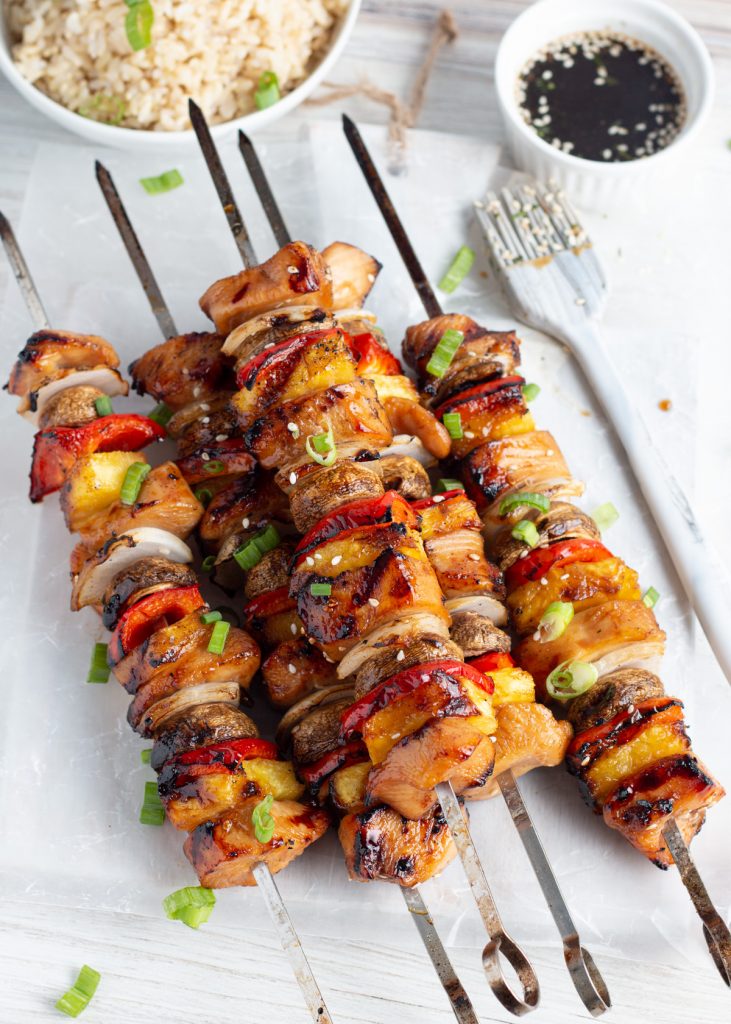 Grilled Teriyaki Chicken Pineapple Kabobs by Priscilla Lawrence - FoodSocial