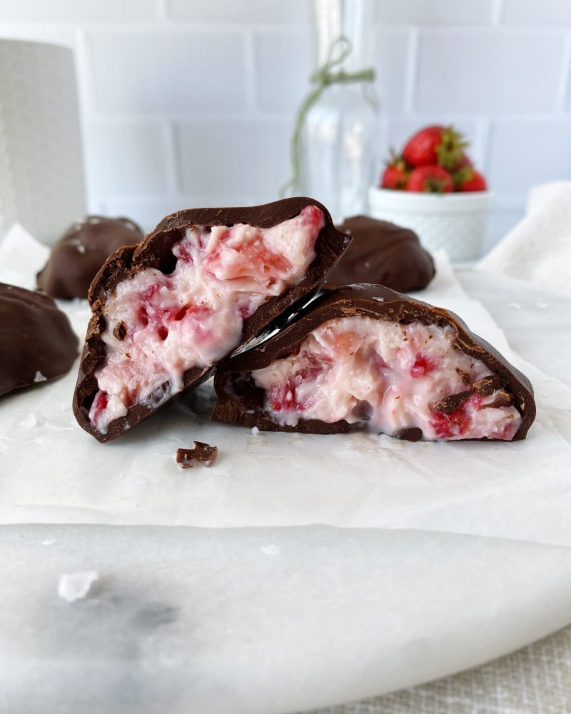 Vegan Chocolate Covered Strawberry Yogurt Clusters by Riri's Recipes - FoodSocial