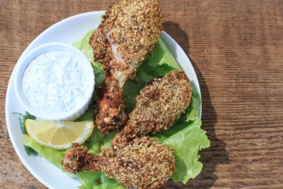 Lemon Pepper Nut Crumbs Drumsticks