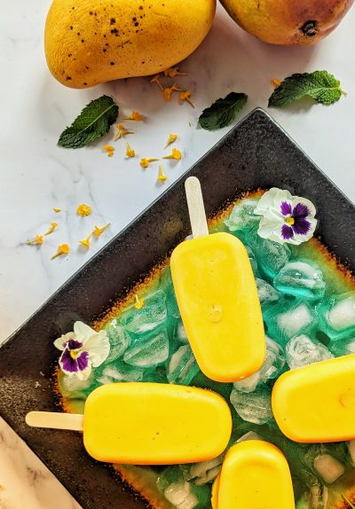 Mango Lassi Popsicles