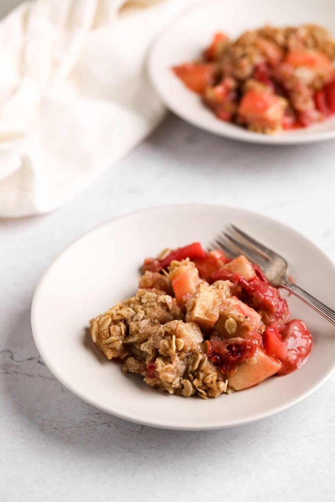 Easy Strawberry Apple Crisp by The Sweet Occasion - FoodSocial