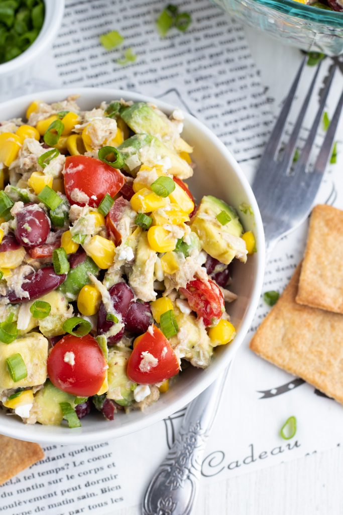 Tuna and Bean Salad with Corn and Avocado by Priscilla Lawrence - FoodSocial