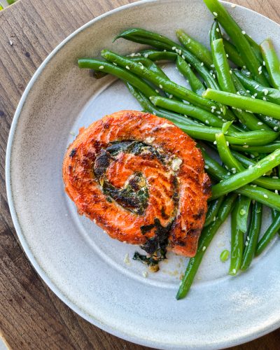 Tuscan Salmon Pinwheels – Whole30, Paleo