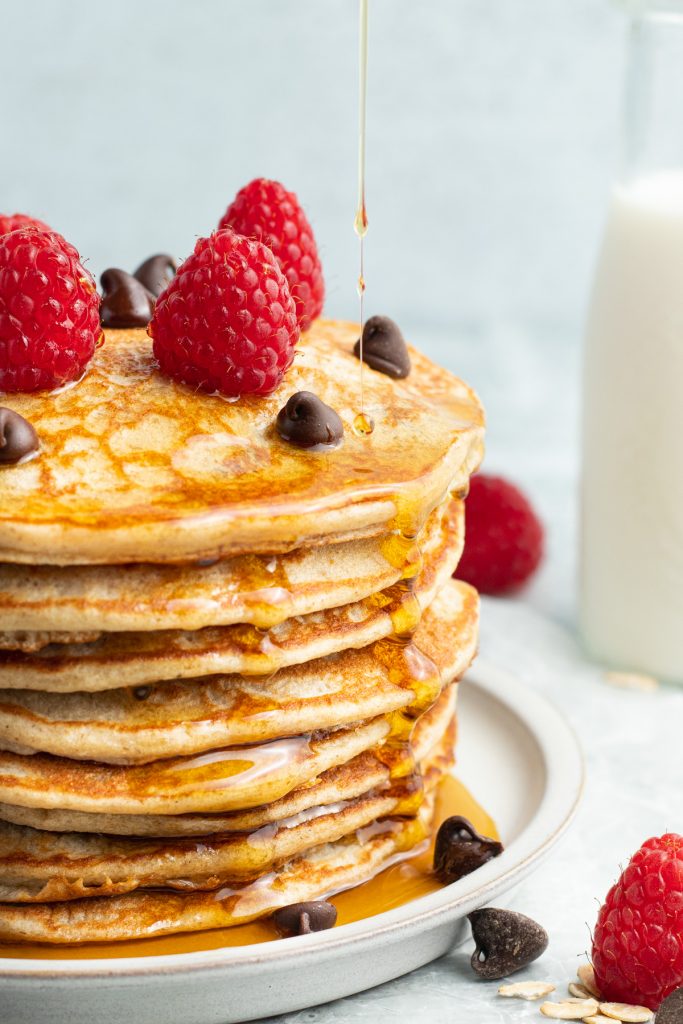 Chocolate Chip Protein Pancakes by Priscilla Lawrence - FoodSocial