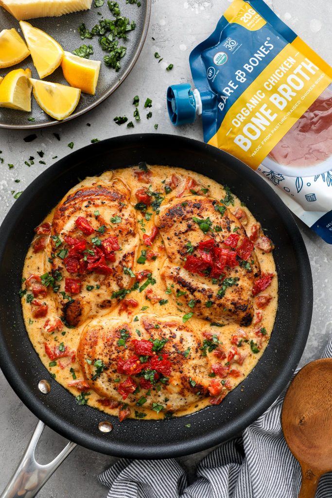 Creamy Sun-Dried Tomato Chicken by Bare Bones - FoodSocial