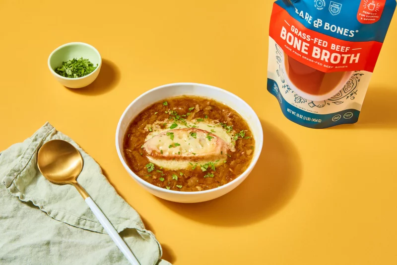 French Onion Soup with Croûte by Bare Bones - FoodSocial