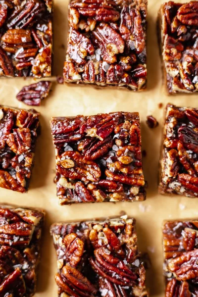 Grain-Free Caramel Pecan Bars