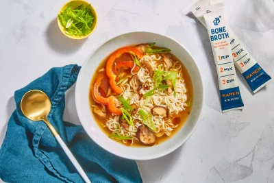 Bare Bones Instant Ramen with Shiitake and Sesame