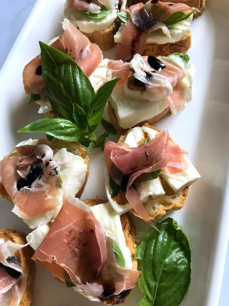 Mozzarella, Prosciutto & Basil Baguettes by allisappetite FoodSocial