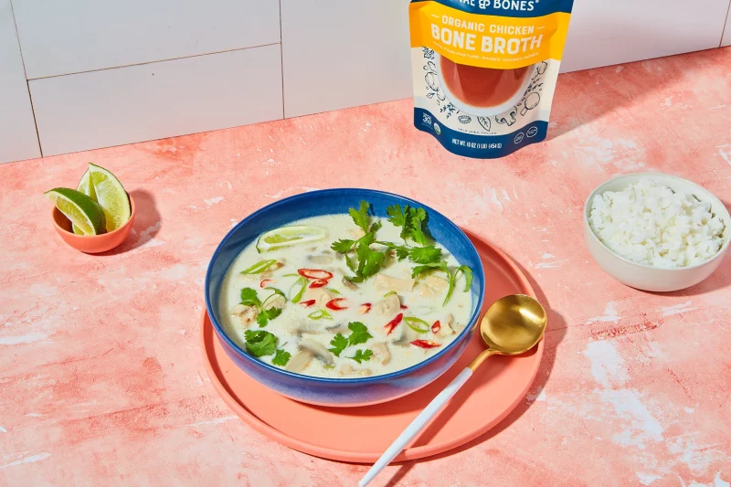 Tom Kha Gai (Thai Coconut Soup) by Bare Bones - FoodSocial