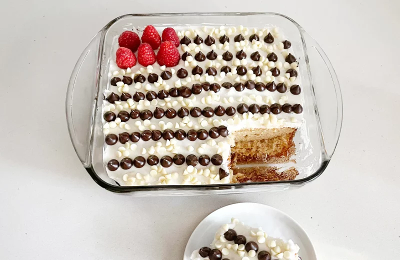 Pascha Chocolate Simple Flag Cake Hack by Pascha Chocolate Co - FoodSocial