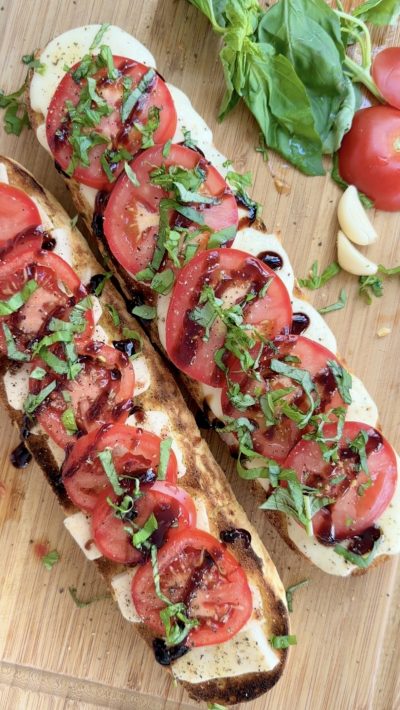 Gluten Free Caprese Garlic Bread