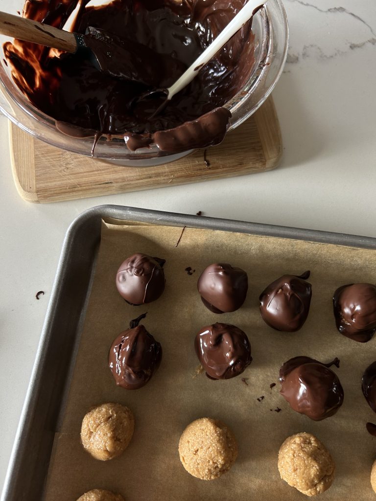 Chocolate Peanut Butter Balls by Aloha Healthy Eats - FoodSocial