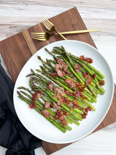 Air Fryer Asparagus & Prosciutto