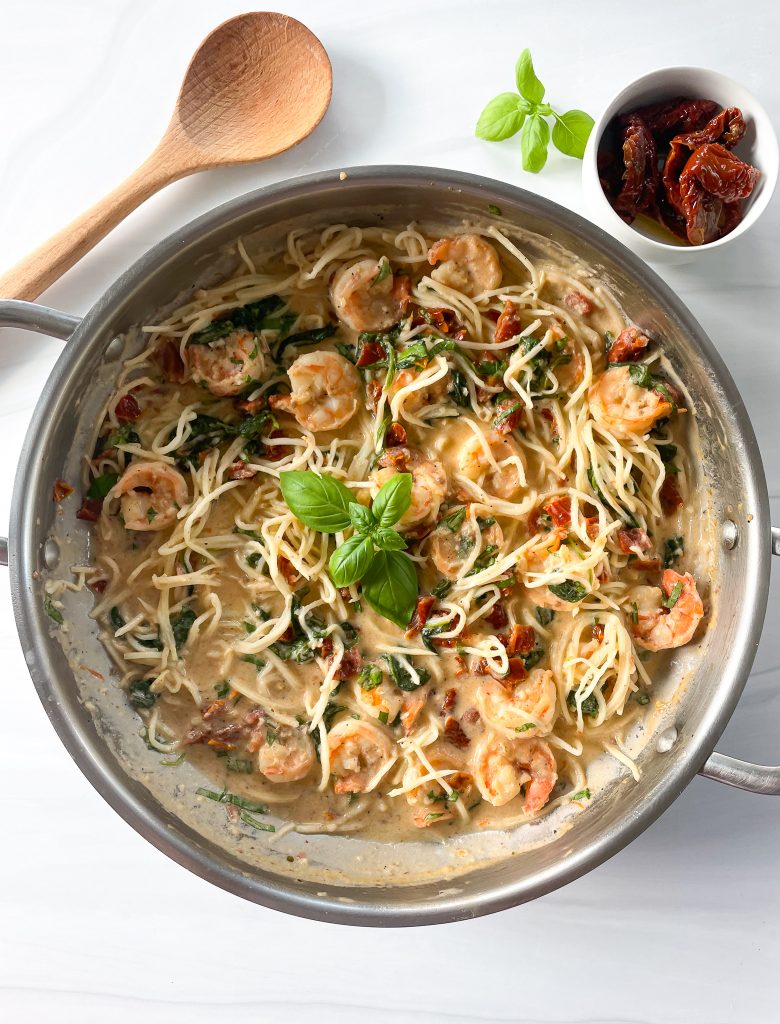 Creamy Shrimp Noodles with Sun Dried Tomatoes by Spoons N Spices - FoodSocial