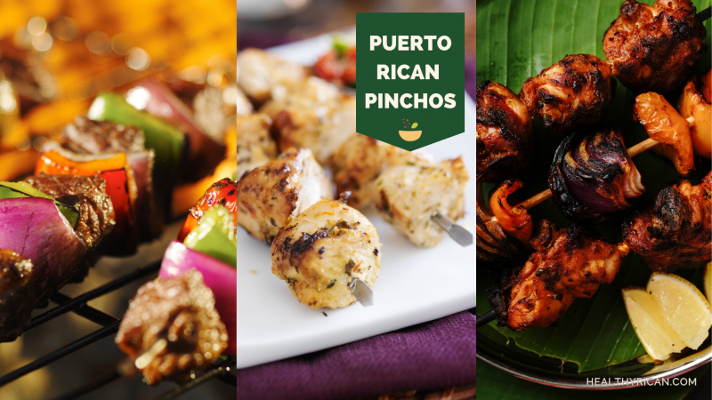 Puerto Rican Pinchos de Pollo (BBQ Chicken Shish Kabobs) by Healthy Rican - FoodSocial