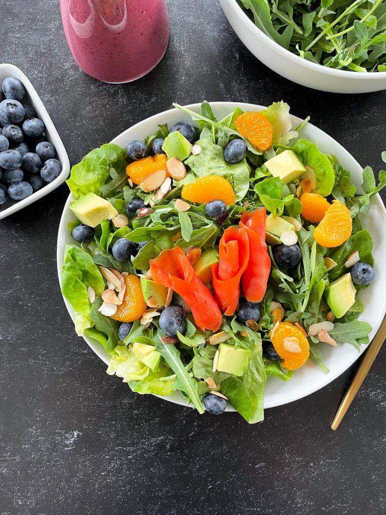 Blueberry and Smoked Salmon Breakfast Salad by Spoons N Spices FoodSocial