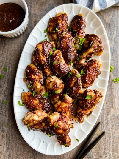 Strawberry Chia Jam Balsamic Wings