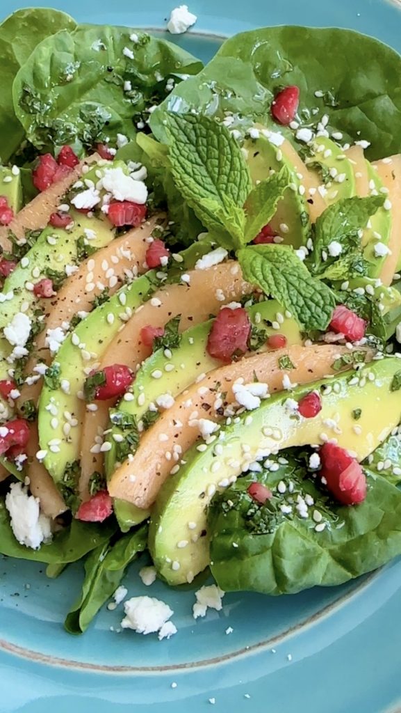 Avocado Melon Summer Salad by Back Porch Paleo - FoodSocial