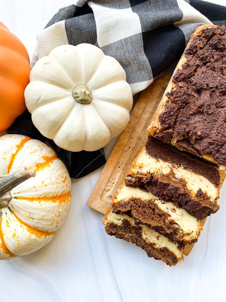 Cheesecake Stuffed Pumpkin Bread by Spoons N Spices - FoodSocial