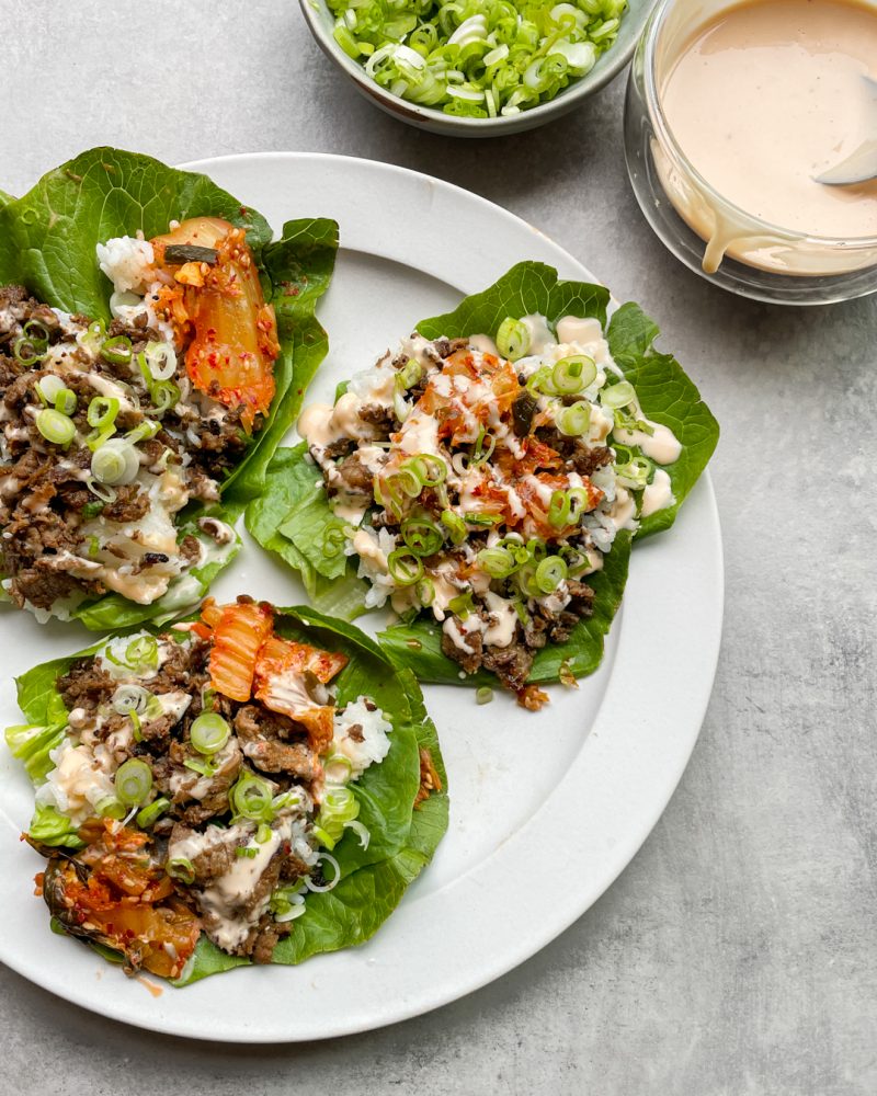 Beef Bulgogi Lettuce Cups with Sesame Sauce by Primal Gourmet - FoodSocial